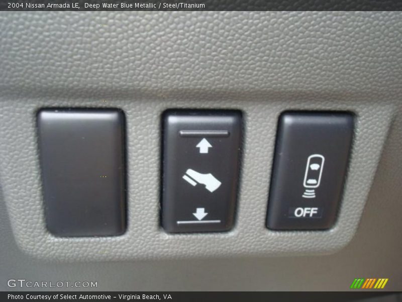 Deep Water Blue Metallic / Steel/Titanium 2004 Nissan Armada LE