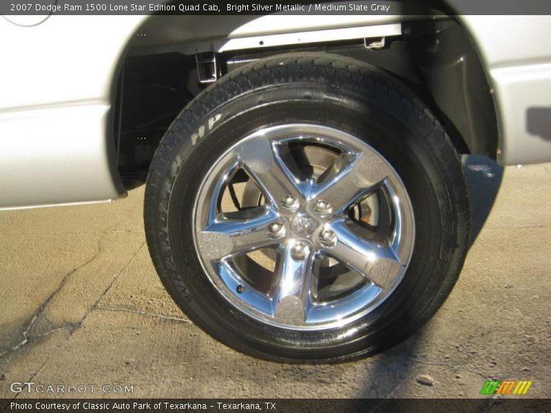 Bright Silver Metallic / Medium Slate Gray 2007 Dodge Ram 1500 Lone Star Edition Quad Cab