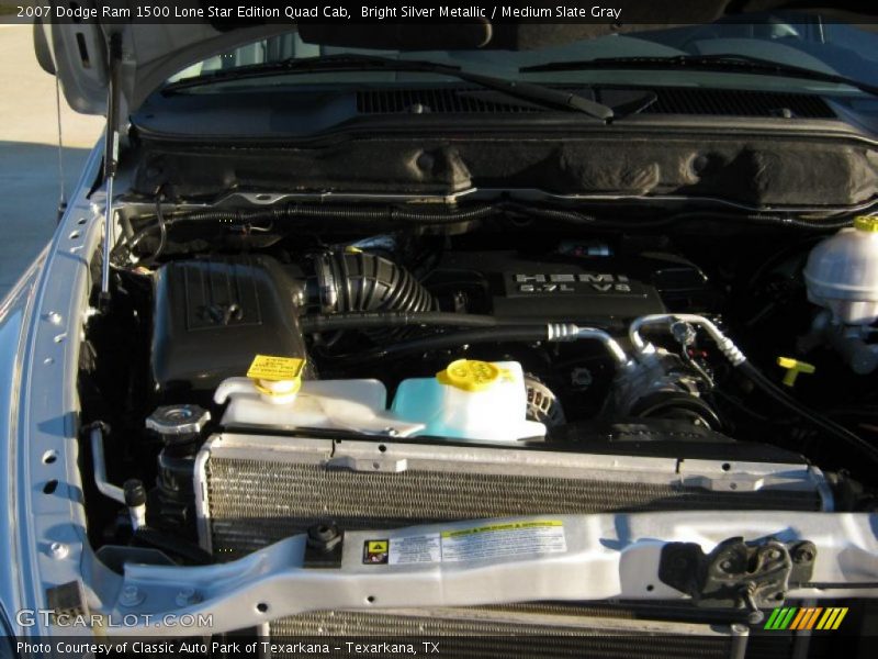 Bright Silver Metallic / Medium Slate Gray 2007 Dodge Ram 1500 Lone Star Edition Quad Cab