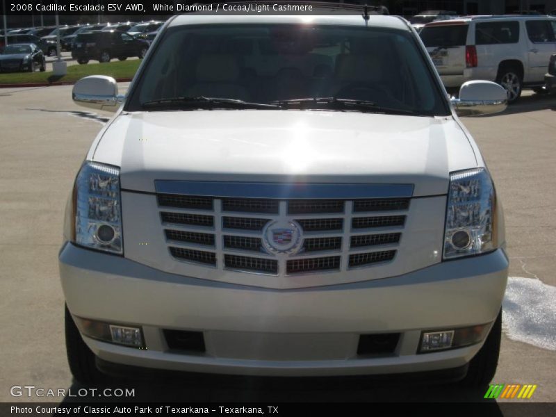White Diamond / Cocoa/Light Cashmere 2008 Cadillac Escalade ESV AWD