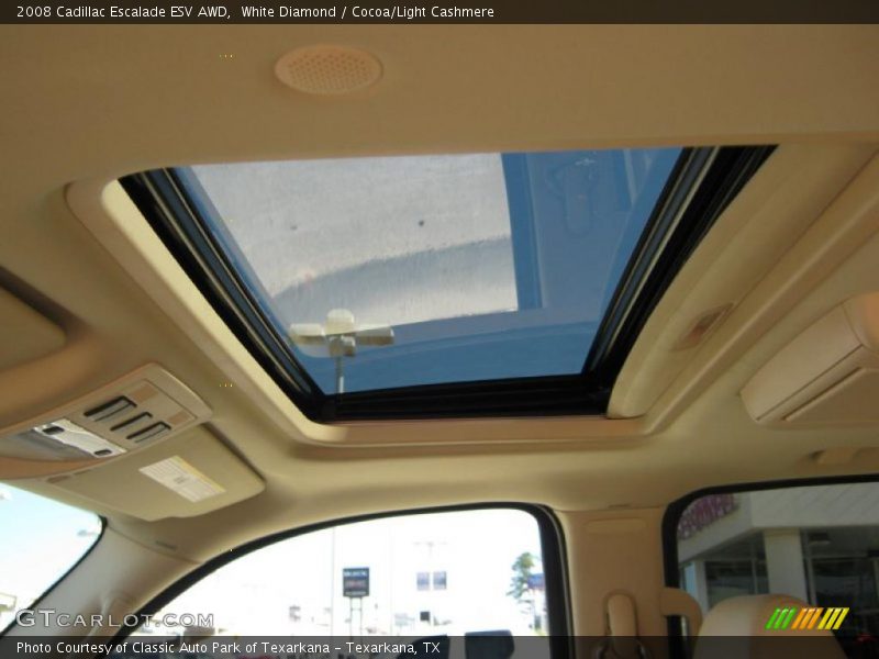 White Diamond / Cocoa/Light Cashmere 2008 Cadillac Escalade ESV AWD