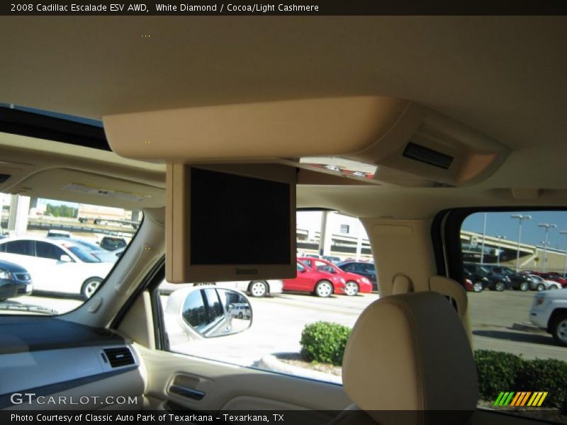 White Diamond / Cocoa/Light Cashmere 2008 Cadillac Escalade ESV AWD