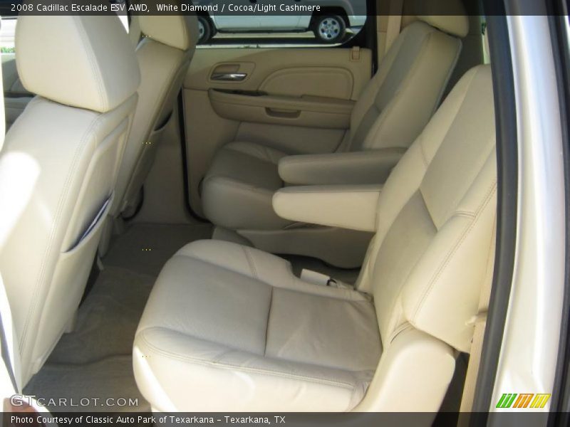 White Diamond / Cocoa/Light Cashmere 2008 Cadillac Escalade ESV AWD
