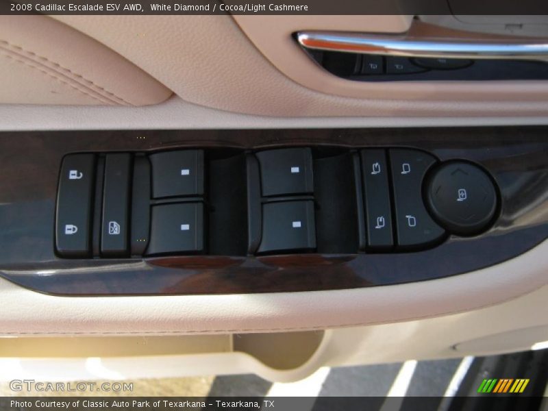 White Diamond / Cocoa/Light Cashmere 2008 Cadillac Escalade ESV AWD