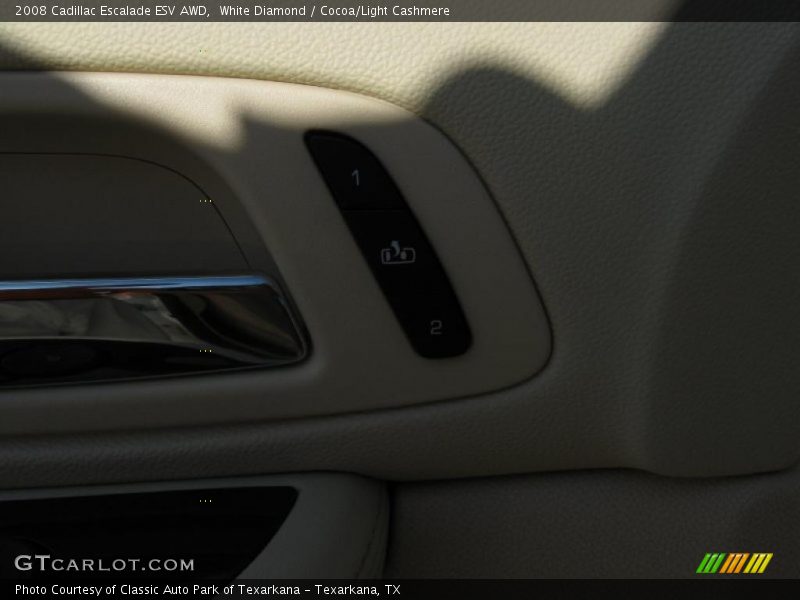 White Diamond / Cocoa/Light Cashmere 2008 Cadillac Escalade ESV AWD