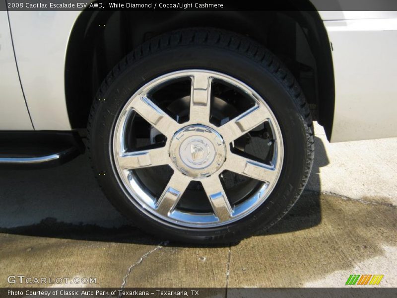 White Diamond / Cocoa/Light Cashmere 2008 Cadillac Escalade ESV AWD