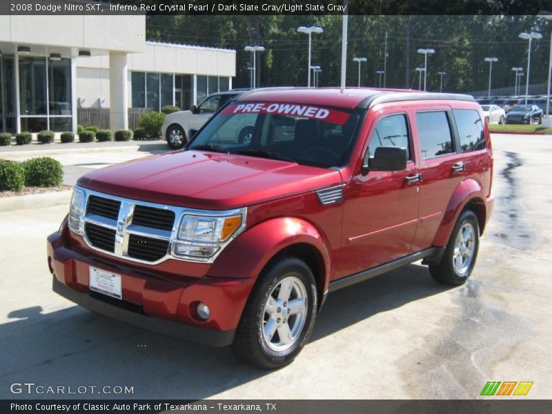 Inferno Red Crystal Pearl / Dark Slate Gray/Light Slate Gray 2008 Dodge Nitro SXT
