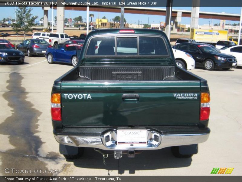 Imperial Jade Green Mica / Oak 2003 Toyota Tacoma V6 TRD PreRunner Double Cab