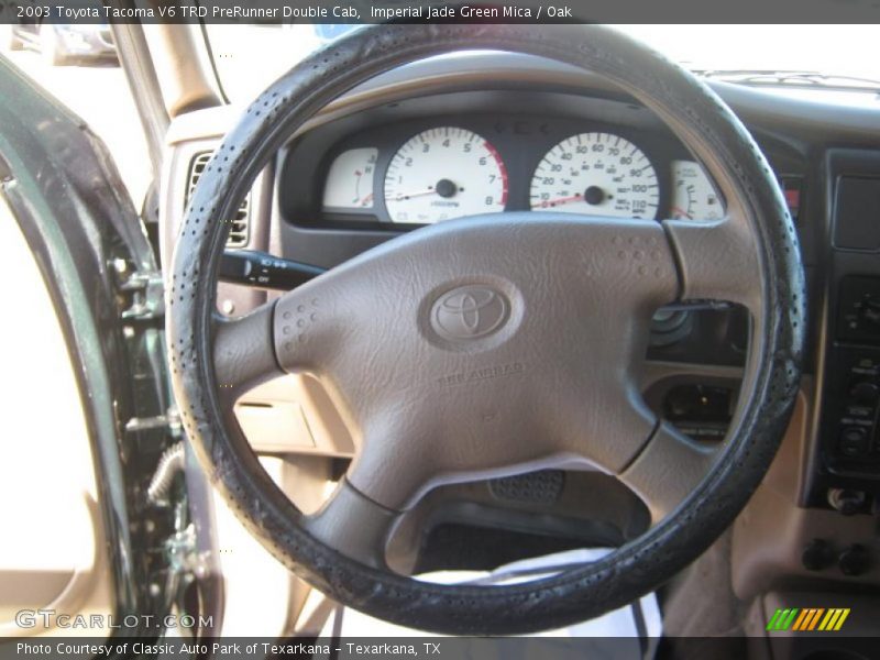 Imperial Jade Green Mica / Oak 2003 Toyota Tacoma V6 TRD PreRunner Double Cab