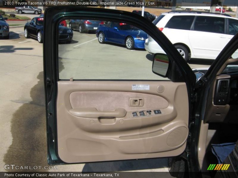 Imperial Jade Green Mica / Oak 2003 Toyota Tacoma V6 TRD PreRunner Double Cab