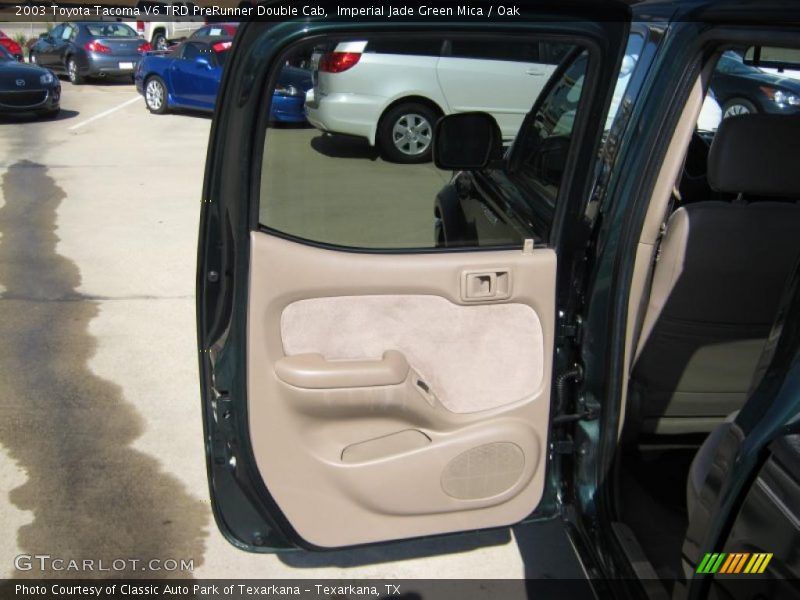 Imperial Jade Green Mica / Oak 2003 Toyota Tacoma V6 TRD PreRunner Double Cab