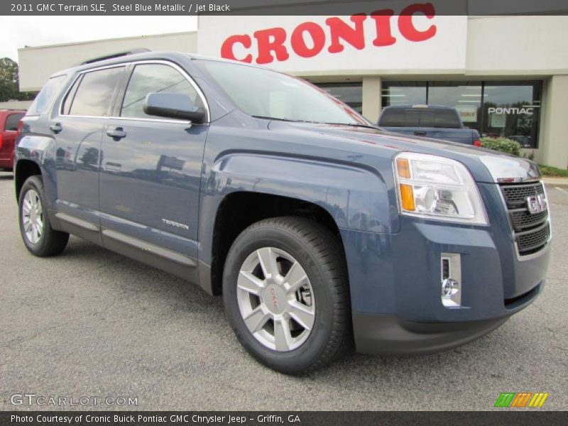 Steel Blue Metallic / Jet Black 2011 GMC Terrain SLE