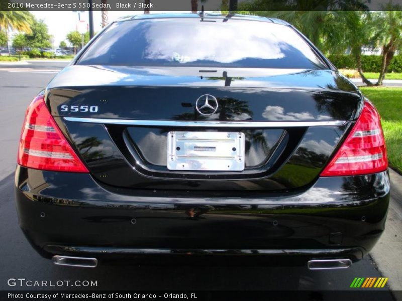 Black / Black 2010 Mercedes-Benz S 550 Sedan