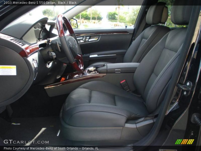 Black / Black 2010 Mercedes-Benz S 550 Sedan