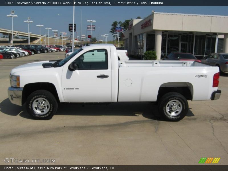 Summit White / Dark Titanium 2007 Chevrolet Silverado 2500HD Work Truck Regular Cab 4x4