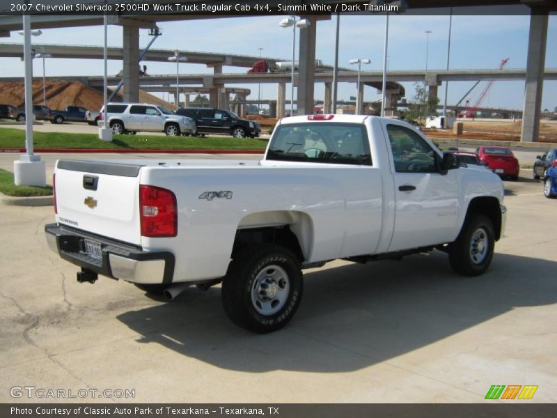 Summit White / Dark Titanium 2007 Chevrolet Silverado 2500HD Work Truck Regular Cab 4x4