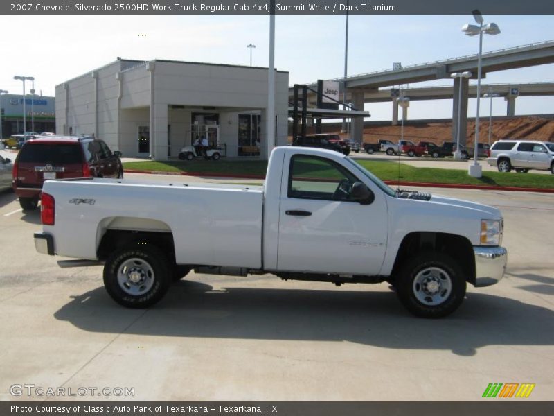 Summit White / Dark Titanium 2007 Chevrolet Silverado 2500HD Work Truck Regular Cab 4x4