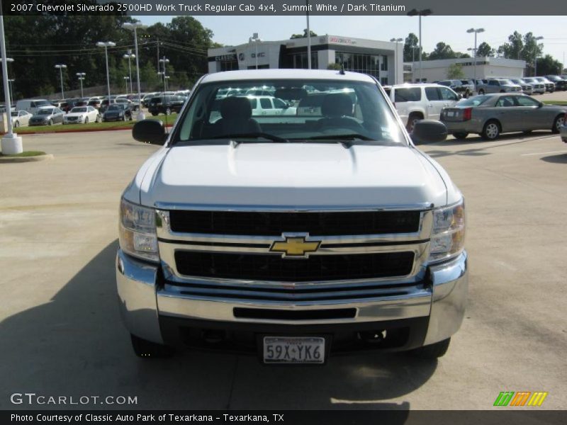 Summit White / Dark Titanium 2007 Chevrolet Silverado 2500HD Work Truck Regular Cab 4x4
