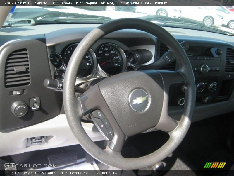 Summit White / Dark Titanium 2007 Chevrolet Silverado 2500HD Work Truck Regular Cab 4x4