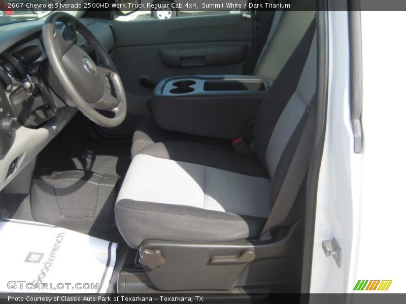 Summit White / Dark Titanium 2007 Chevrolet Silverado 2500HD Work Truck Regular Cab 4x4