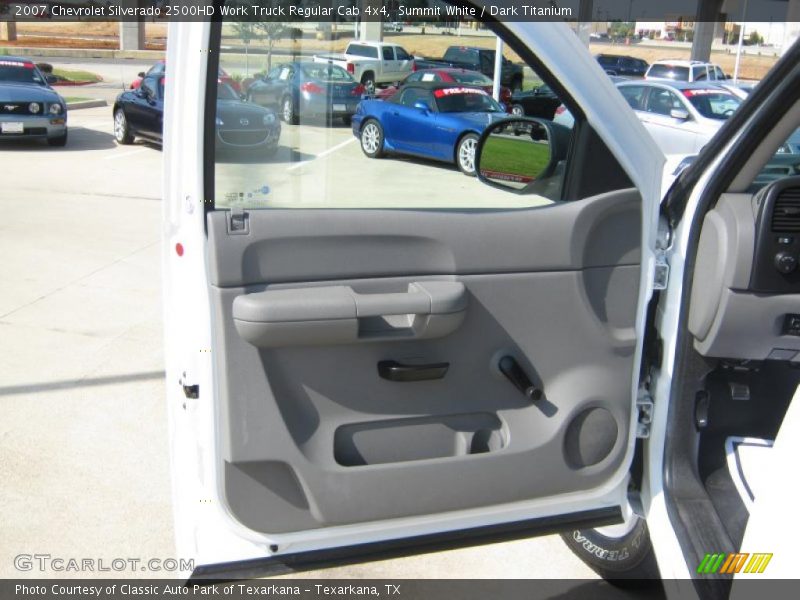 Summit White / Dark Titanium 2007 Chevrolet Silverado 2500HD Work Truck Regular Cab 4x4