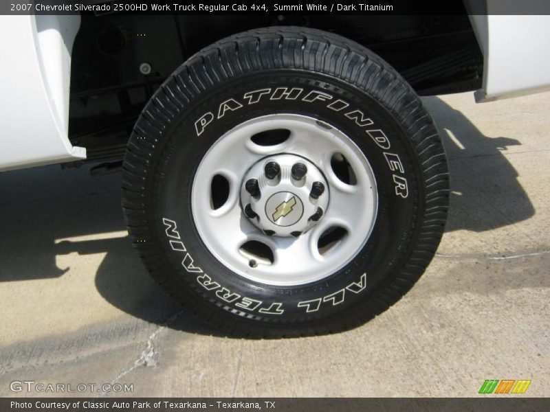 Summit White / Dark Titanium 2007 Chevrolet Silverado 2500HD Work Truck Regular Cab 4x4