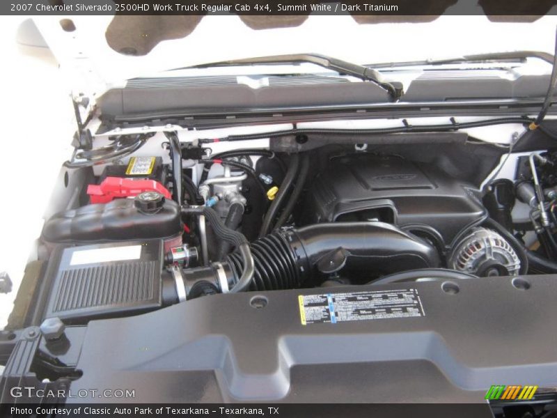 Summit White / Dark Titanium 2007 Chevrolet Silverado 2500HD Work Truck Regular Cab 4x4
