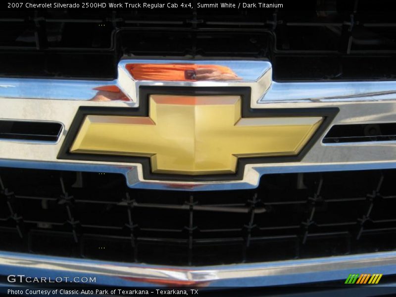Summit White / Dark Titanium 2007 Chevrolet Silverado 2500HD Work Truck Regular Cab 4x4