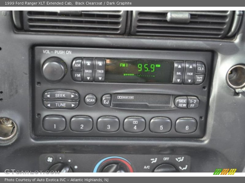 Black Clearcoat / Dark Graphite 1999 Ford Ranger XLT Extended Cab