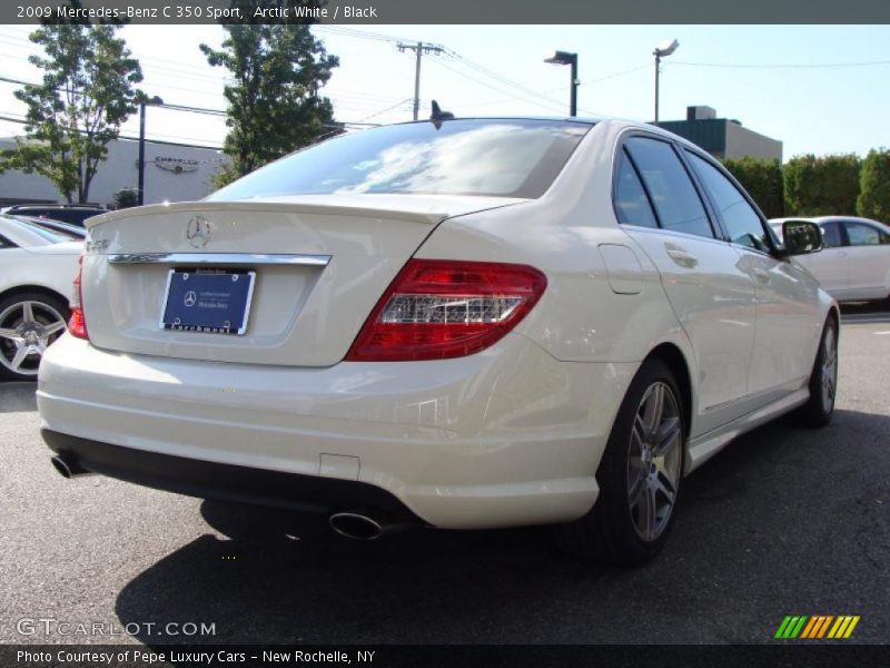 Arctic White / Black 2009 Mercedes-Benz C 350 Sport
