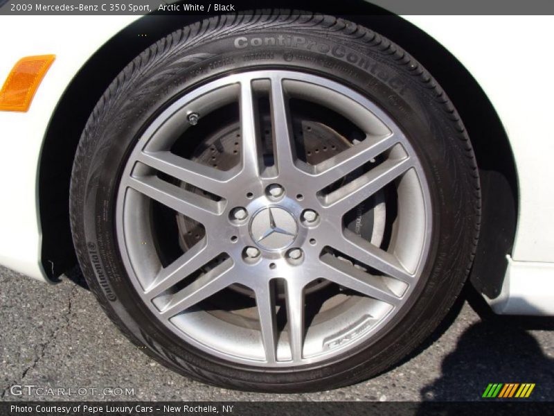 Arctic White / Black 2009 Mercedes-Benz C 350 Sport
