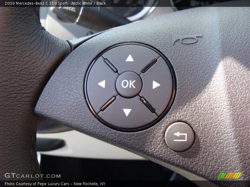 Arctic White / Black 2009 Mercedes-Benz C 350 Sport