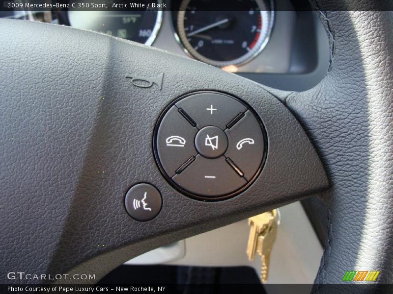 Arctic White / Black 2009 Mercedes-Benz C 350 Sport