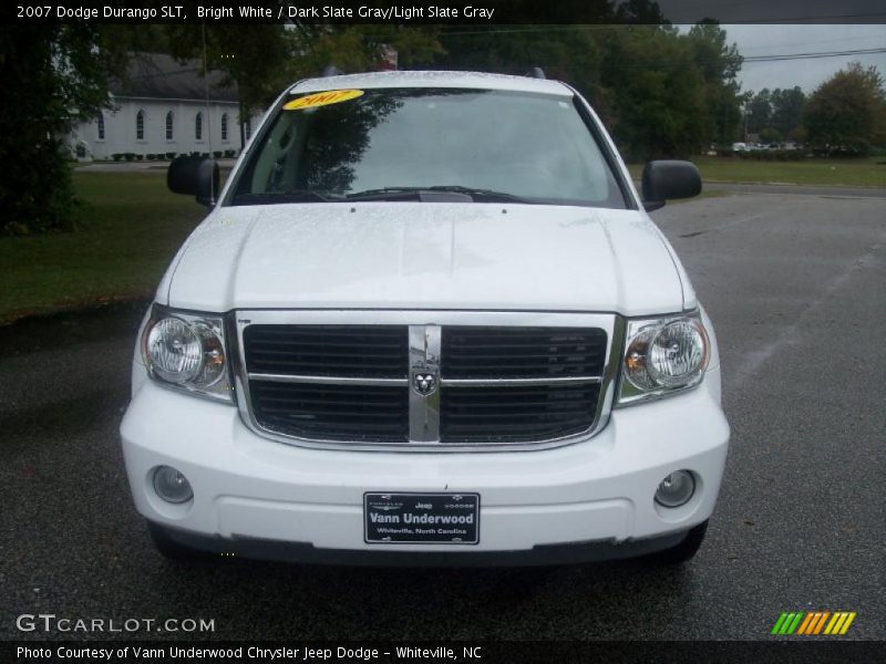 Bright White / Dark Slate Gray/Light Slate Gray 2007 Dodge Durango SLT