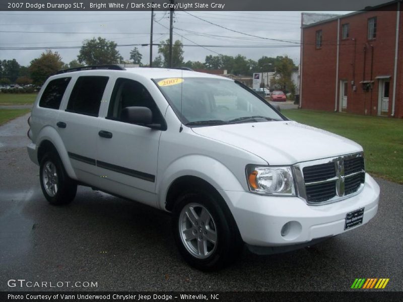 Bright White / Dark Slate Gray/Light Slate Gray 2007 Dodge Durango SLT