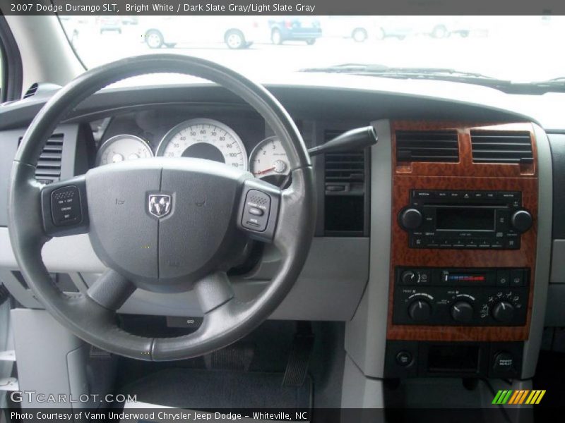 Bright White / Dark Slate Gray/Light Slate Gray 2007 Dodge Durango SLT