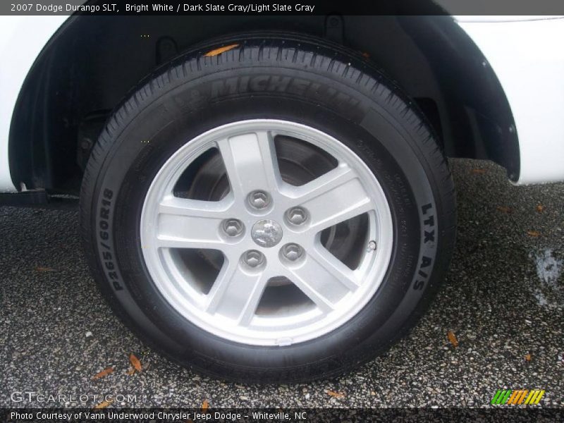 Bright White / Dark Slate Gray/Light Slate Gray 2007 Dodge Durango SLT