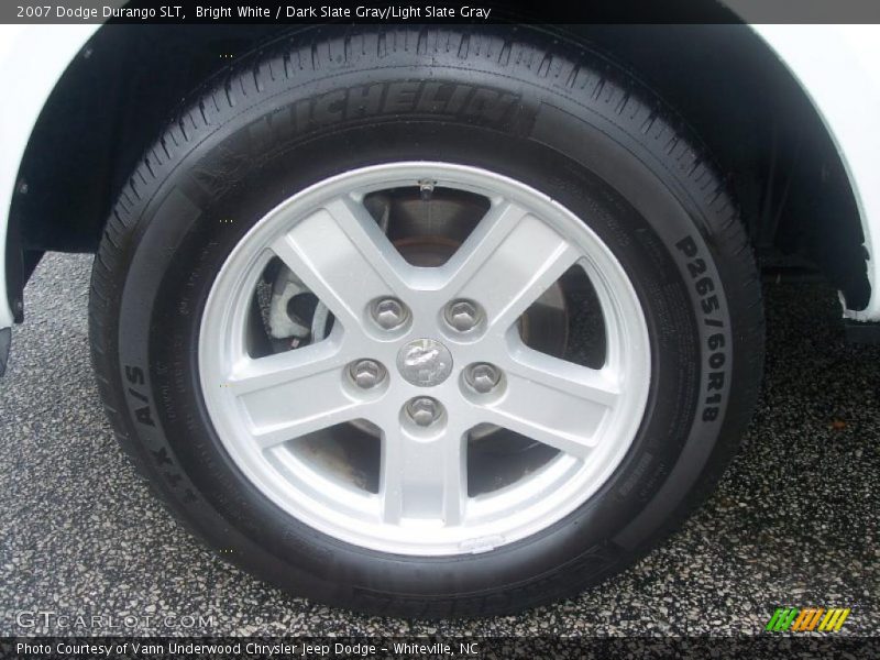 Bright White / Dark Slate Gray/Light Slate Gray 2007 Dodge Durango SLT