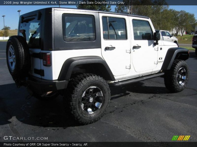 Stone White / Dark Slate Gray/Med Slate Gray 2008 Jeep Wrangler Unlimited X 4x4