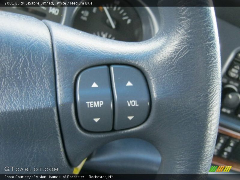 White / Medium Blue 2001 Buick LeSabre Limited