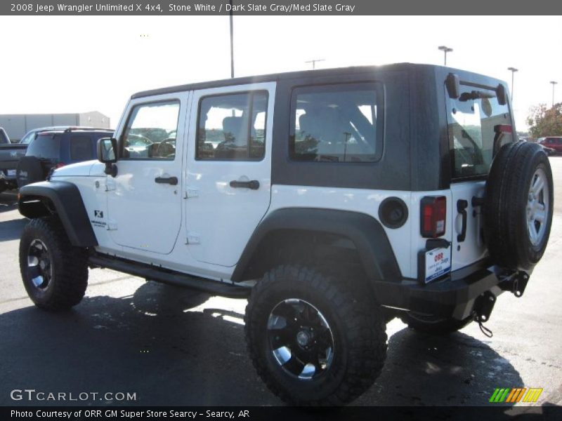 Stone White / Dark Slate Gray/Med Slate Gray 2008 Jeep Wrangler Unlimited X 4x4