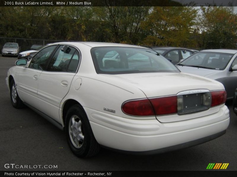 White / Medium Blue 2001 Buick LeSabre Limited