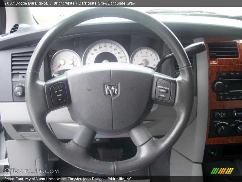 Bright White / Dark Slate Gray/Light Slate Gray 2007 Dodge Durango SLT
