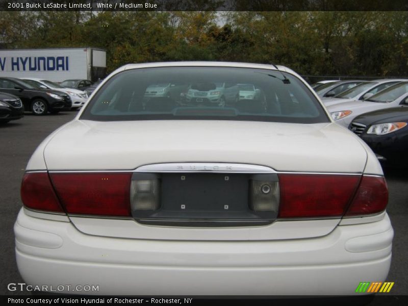 White / Medium Blue 2001 Buick LeSabre Limited