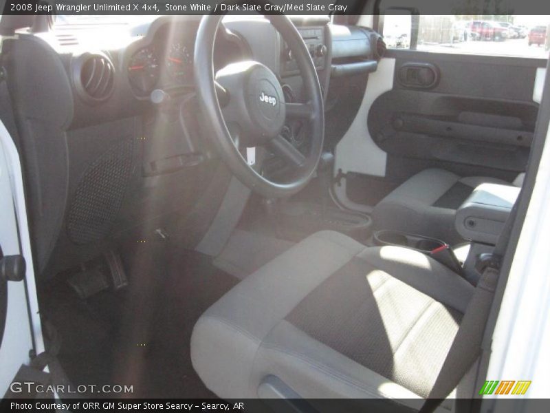 Stone White / Dark Slate Gray/Med Slate Gray 2008 Jeep Wrangler Unlimited X 4x4