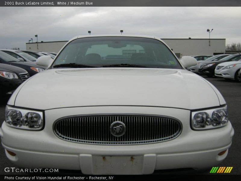 White / Medium Blue 2001 Buick LeSabre Limited