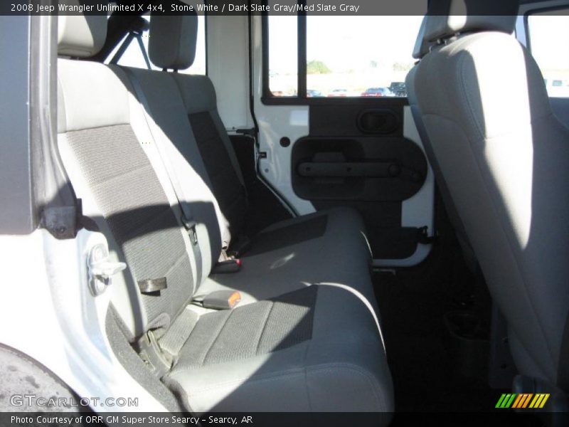 Stone White / Dark Slate Gray/Med Slate Gray 2008 Jeep Wrangler Unlimited X 4x4