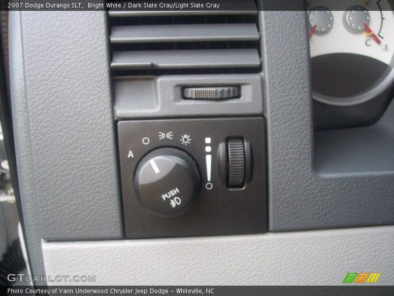 Bright White / Dark Slate Gray/Light Slate Gray 2007 Dodge Durango SLT