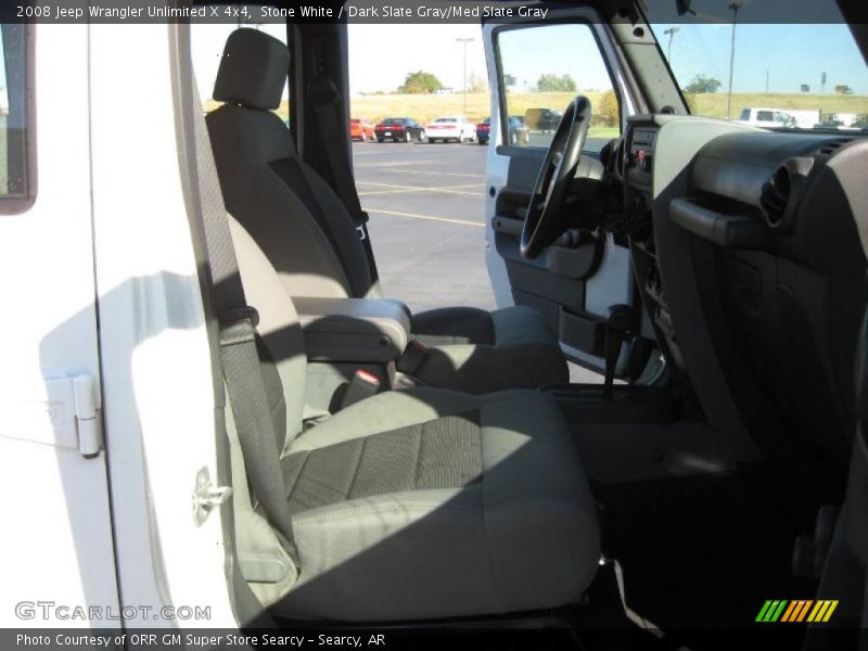 Stone White / Dark Slate Gray/Med Slate Gray 2008 Jeep Wrangler Unlimited X 4x4
