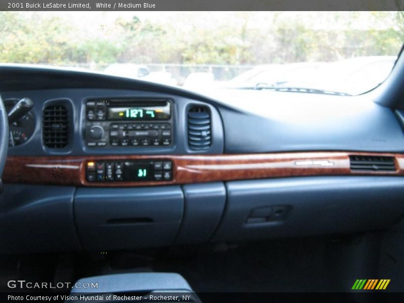 White / Medium Blue 2001 Buick LeSabre Limited